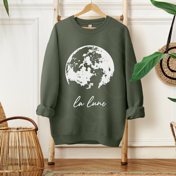🚨 SALE 🚨 La Lune Moon Crewneck Sweatshirt - Picture 4 of 9
